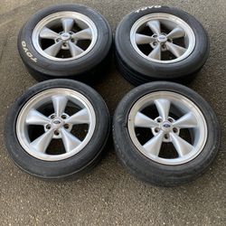 17” Mustang Torque Thrust Wheels & Tires 5x114.3 & 5x4.5