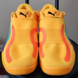 Authentic Men's Size 12 Low Top PUMA Trainers color Yellow and Orange