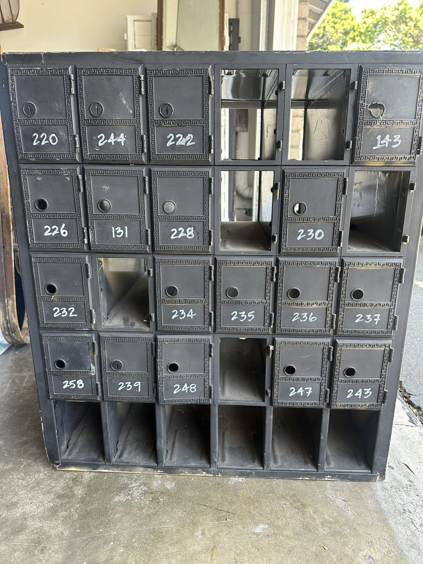 Antique Post Office boxes
