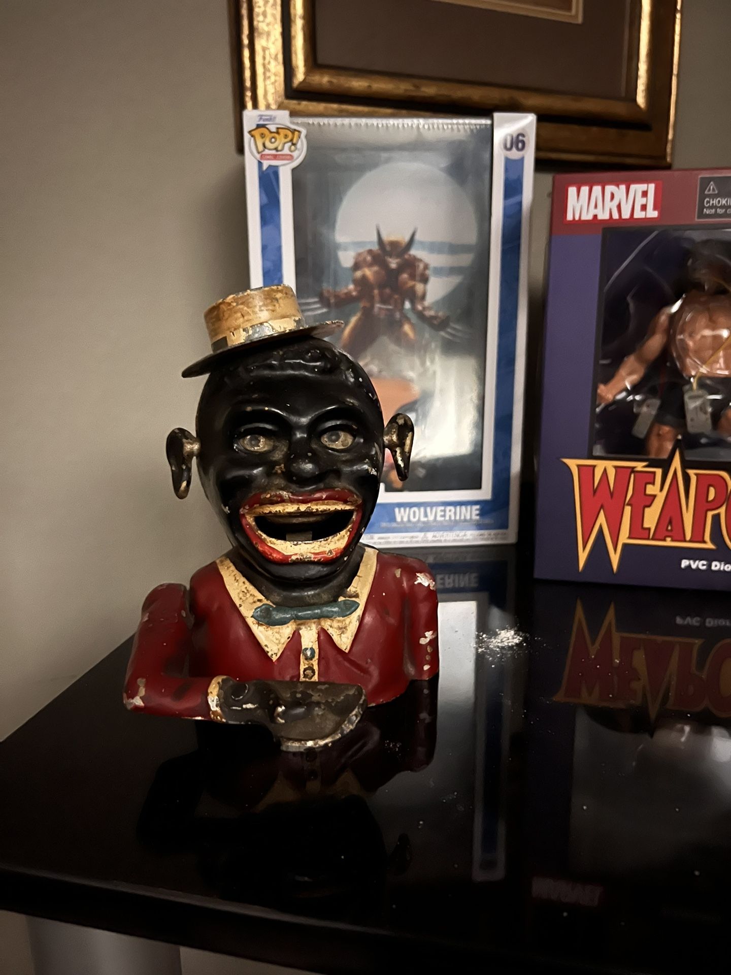 1940s ANTIQUE MECHANICAL BANK STARKIES