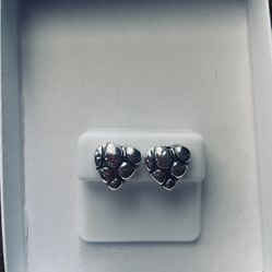 Heart Earrings Silver