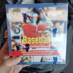 Brand New Never Opened Perfect Condition TOPPS HERITAGE MEGA BOXES AND PRIZM BOX MEGA AND REGULAR 