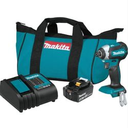 Used But Like New194.00$ Makita XDT131 18V LXT® Lithium-Ion Brushless Cordless Impact Driver Kit (3.0Ah)