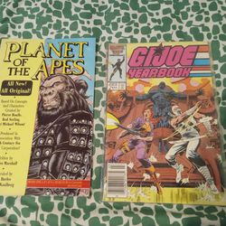 Lot Of 2 Comics Gi  Joe Planet Of Apes