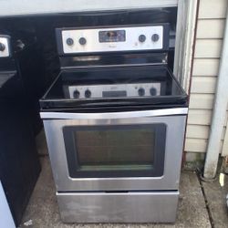 Whirlpool Stainless Glass Top Range (Stove/Oven  ) Convection Oven - Can Deliver 