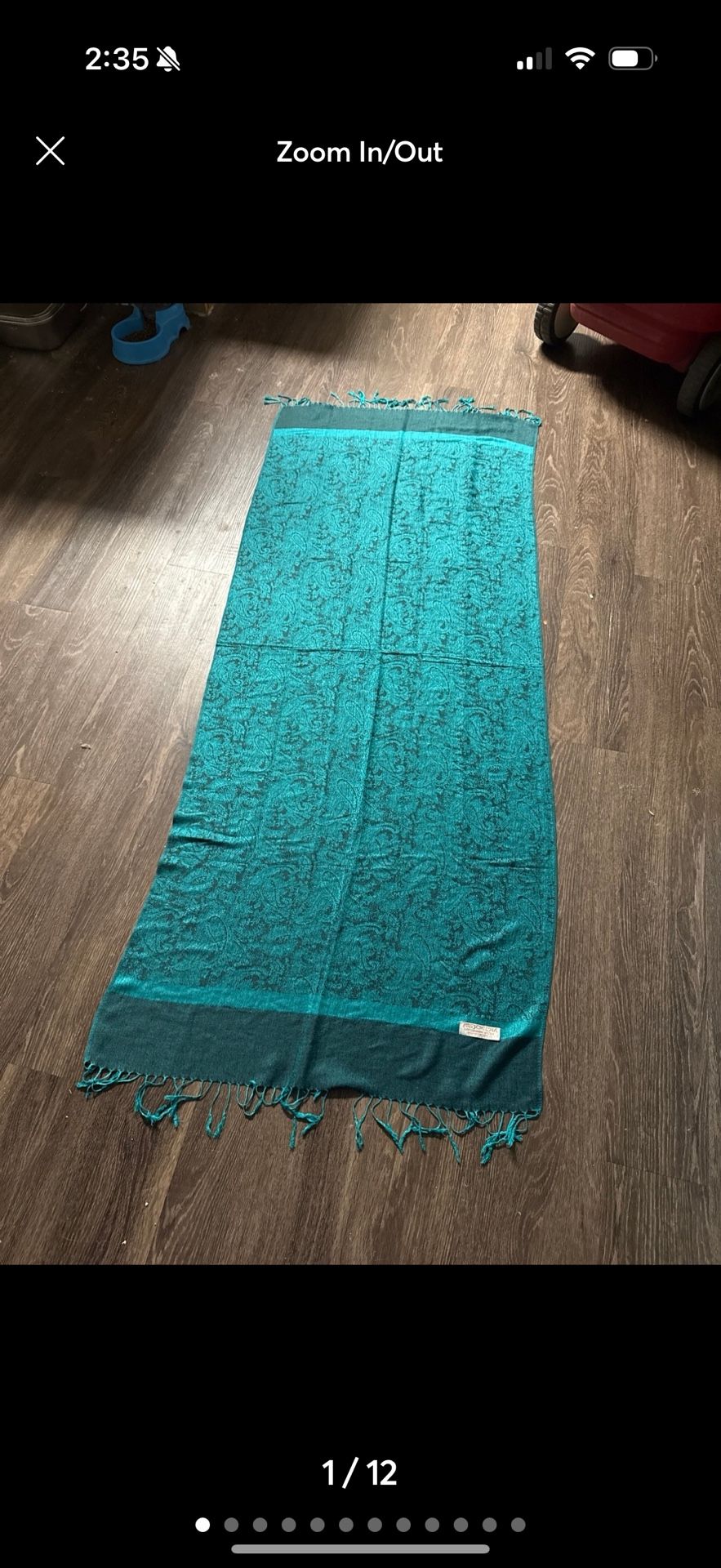 PASHMINA SILK CASHMERE FRINGE SHAWL scarf