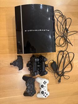 PS3 Console Bundle - 4 Controllers, Charging Dock, Keypad $100 OBO