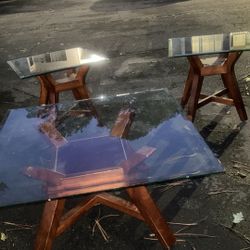 3 Glass Tables 