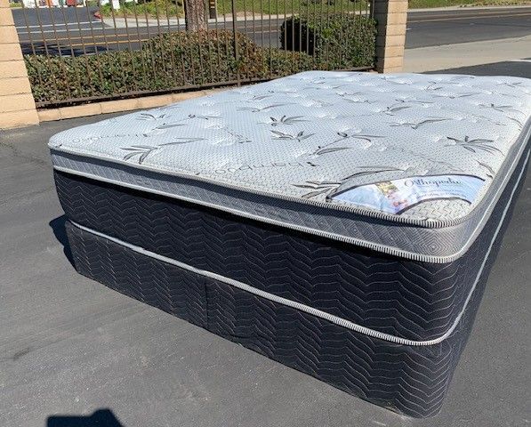 Queen Orthopedic Bamboo Pillow Top!!