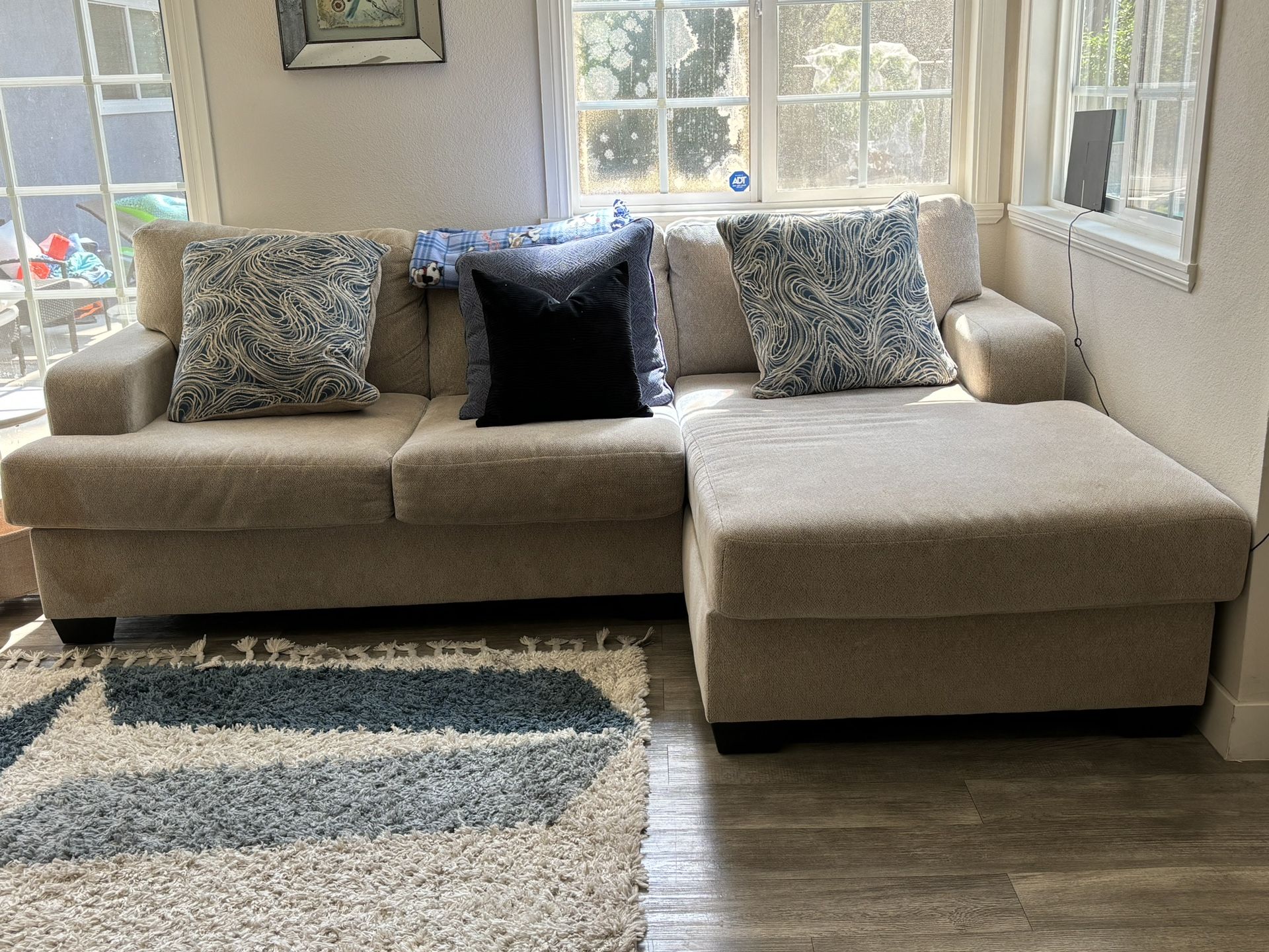 Ashley Furniture Beige Sectional