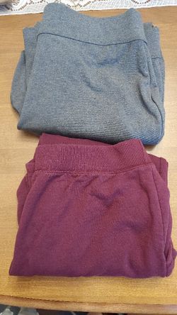 Ladies Grey And Maroon Jogging Pants