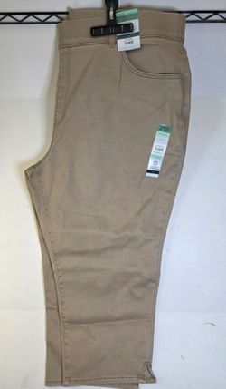 Terra & Sky Plus Size Tan Capri Jeggings 4X (28w-30w)