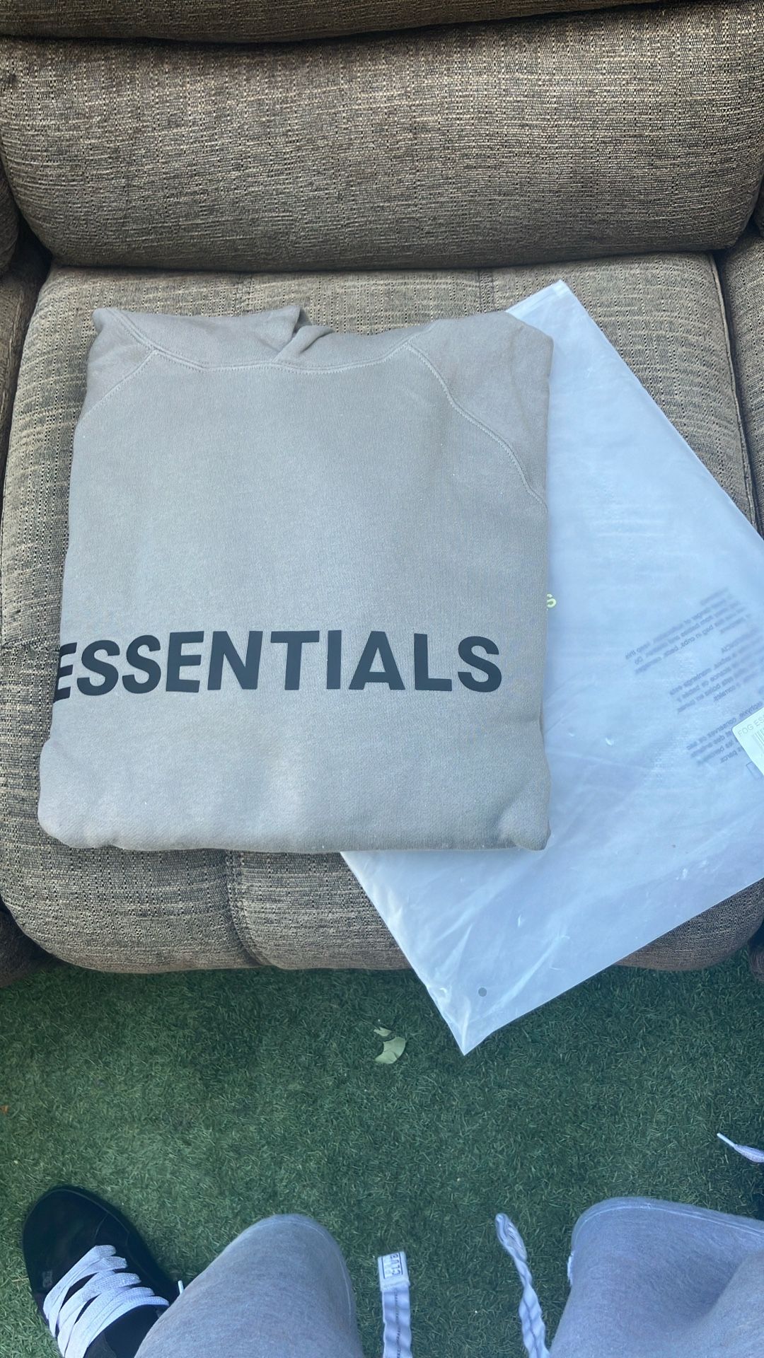Dark Oatmeal Essentials Hoodie