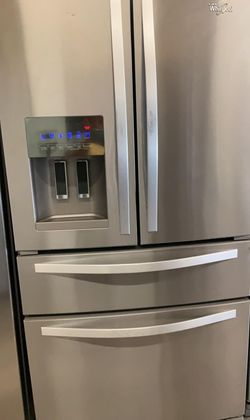 Whirlpool French Door Stainless Steel Refrigerator Fridge
