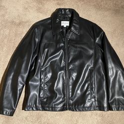 Cole Haan Men’s Faux Leather Jacket 