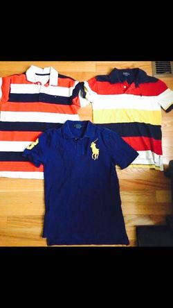 Kids 10-12 size brand name Polos - 3 of them
