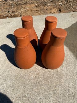 Terracotta Clay Watering Olla Set of 4