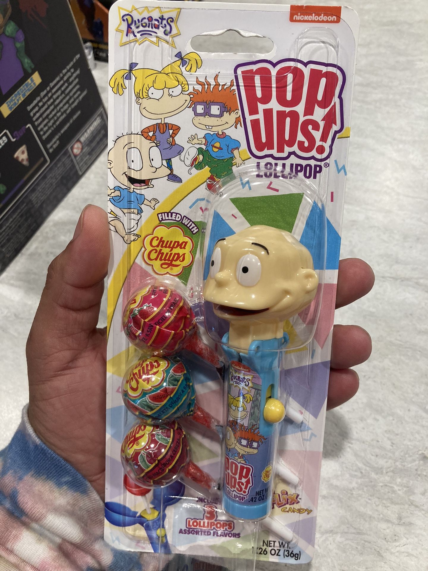 Nickelodeon Rugrats Tommy Pop Ups Chupa Chups Lolli Pop