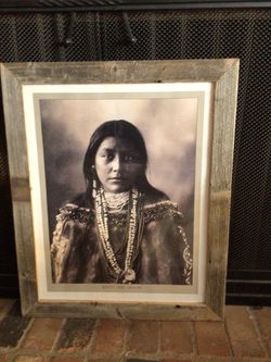 Hattie Tom Apache Copy Framed In Distressed Wood Buy Single Or Set Of Four