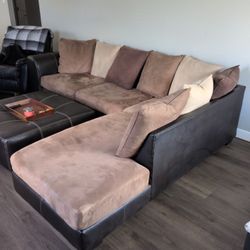 Sectional With Ottoman 