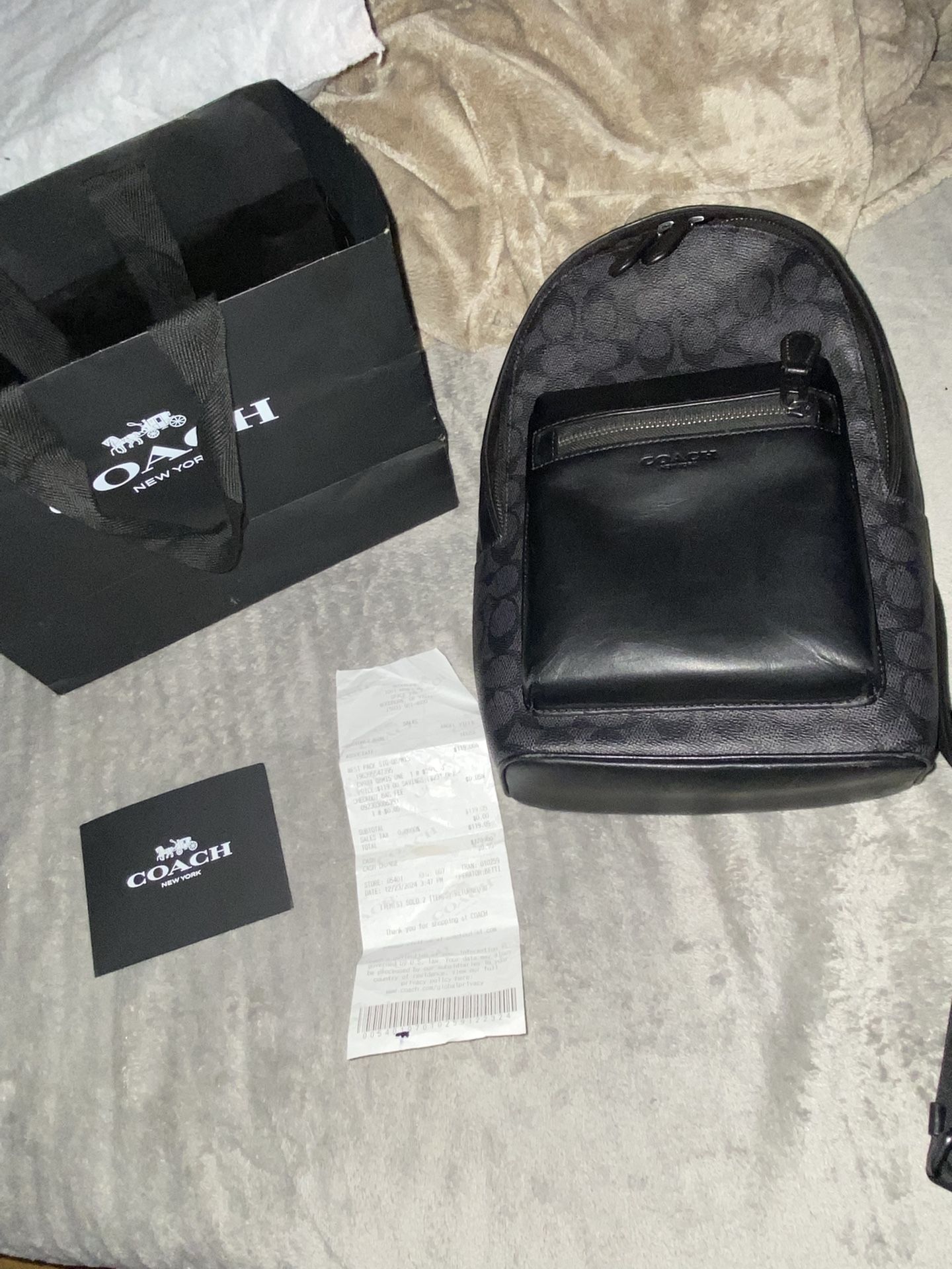 Coach West Pack In Signature Canvas