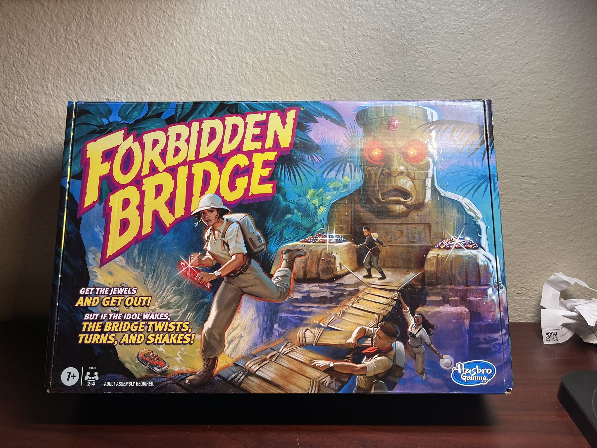 Forbidden Bridge Adventure Game Board  F3178 Hasbro