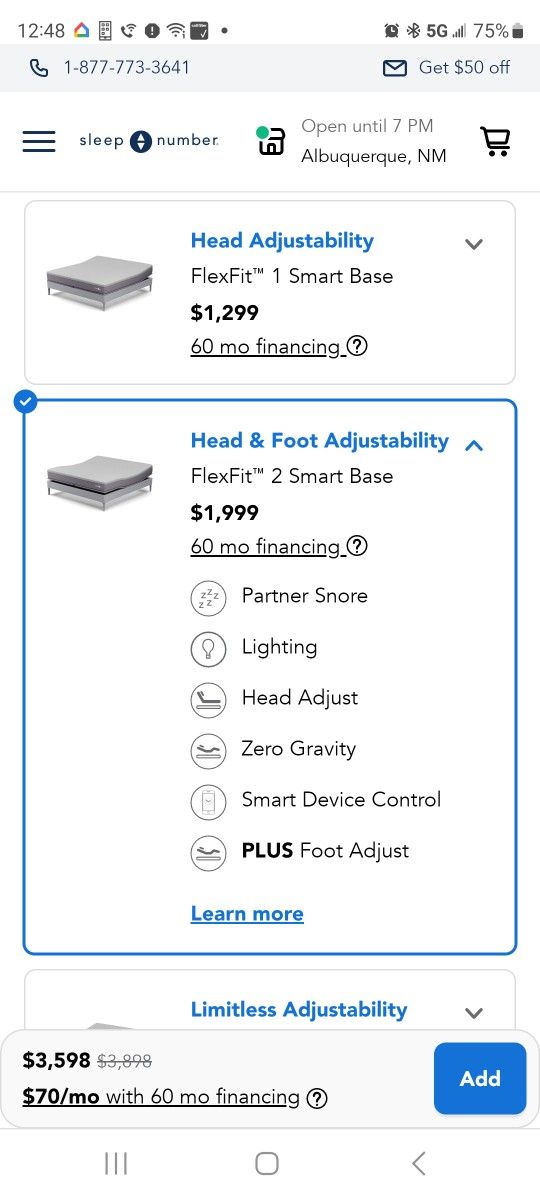Sleep Number Smart Base