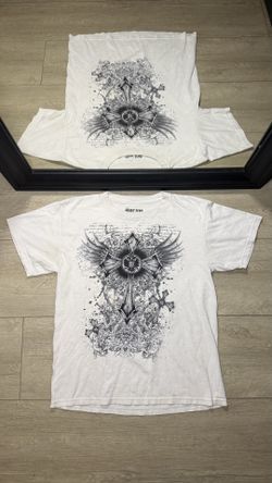 Y2K 2000s Point Zero Big Cross Affliction Style Shirt