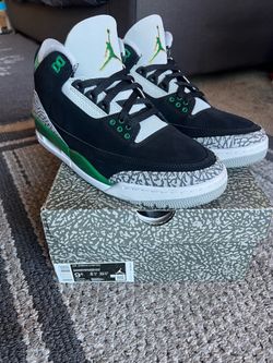 Air Jordan 3 Retro Black -Pine Green