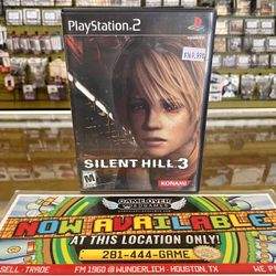 Silent Hill 3 - PlayStation 2, PlayStation 2