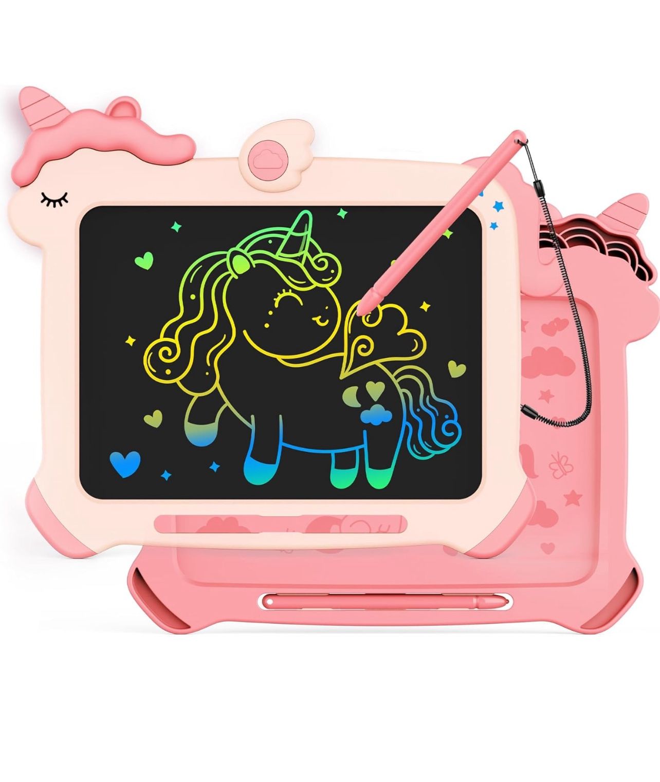 Brandnew LCD Writing Tablet, Unicorn Toys for Girls 3 4 5 6 7 8 Years Old, Colorful Toddler Doodle Board Drawing Tablet, Educational and Learning Toy