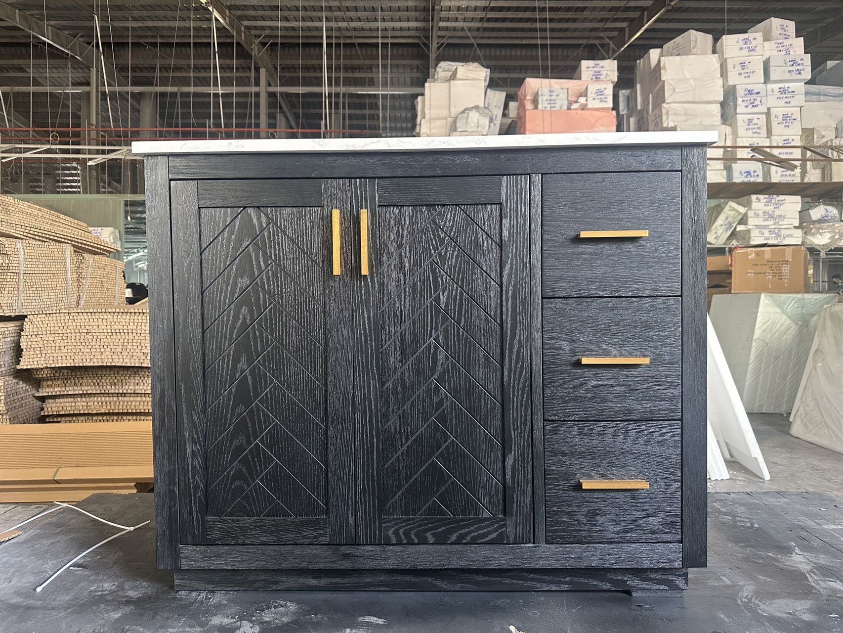 42” Bathroom Vanity In Black