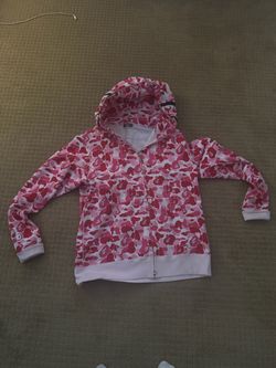 BAPE Pink Camo Full-Zip Hoodie