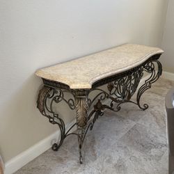 French Marble Console Table