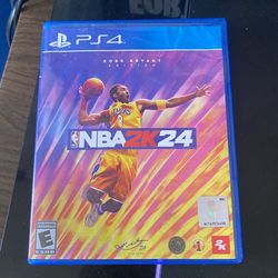 ps4 game nba2k24 kobe bryant edition