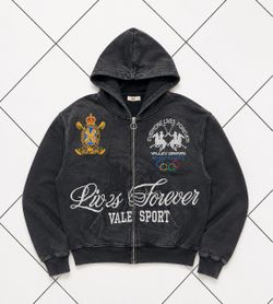 Brand new valley dreams Rockefeller zip up hoodie size:M-L-XL boxy/cropped