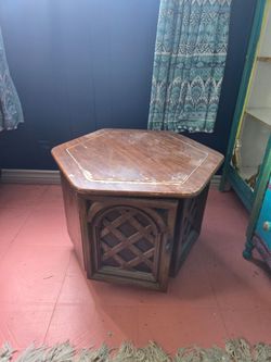 Hexagon side table