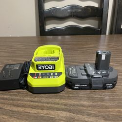 Ryobi 18v ONE+ 2.0 Battery & Charger Kit 