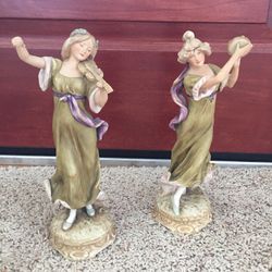 Antique Royal Dux Bohemia Lady Musicians