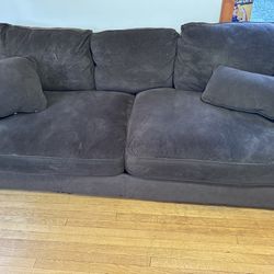 Large suede comfy Sofa