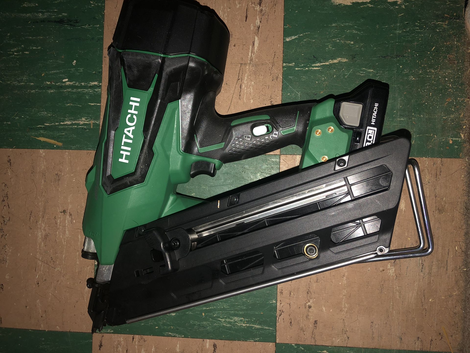 Used battery nail gun