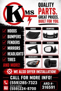 Quality Parts; shipping and installation available