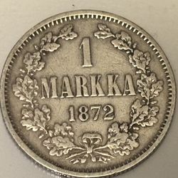 1 Markka 1872. Coin Of Finland 
