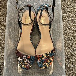 Floral high heels