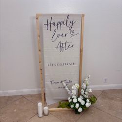 Handmade Wooden Wedding / Event Sign Post