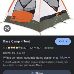Base camp backpack tent