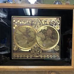 Planisphaerium Terrestre" map by Peter Schenk the Elder.