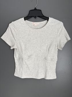 Medium Gray Crop Top