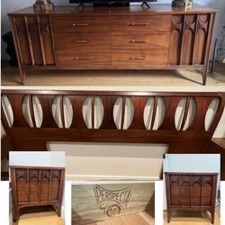 Kent Coffey Perspecta Mid Century Bedroom Set INCREDIBLE RARE SET