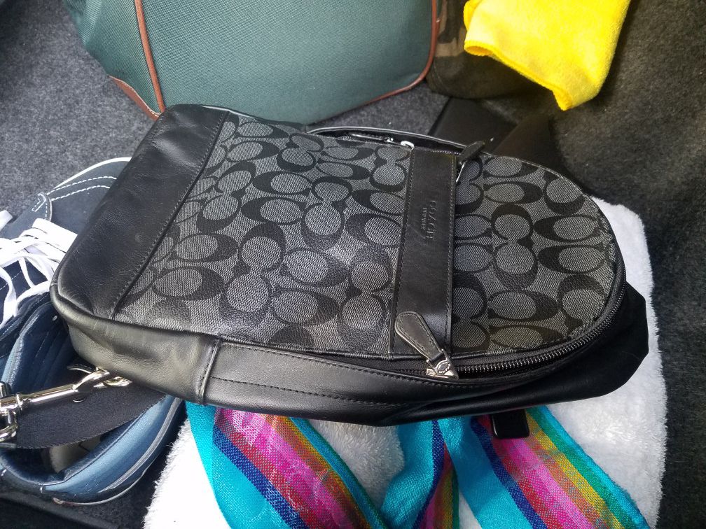 Coach men's messenger bag/backpack